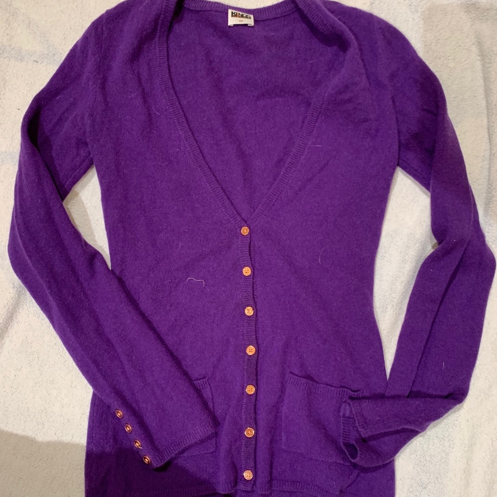 Kings of cole XS cashmere purple button up
